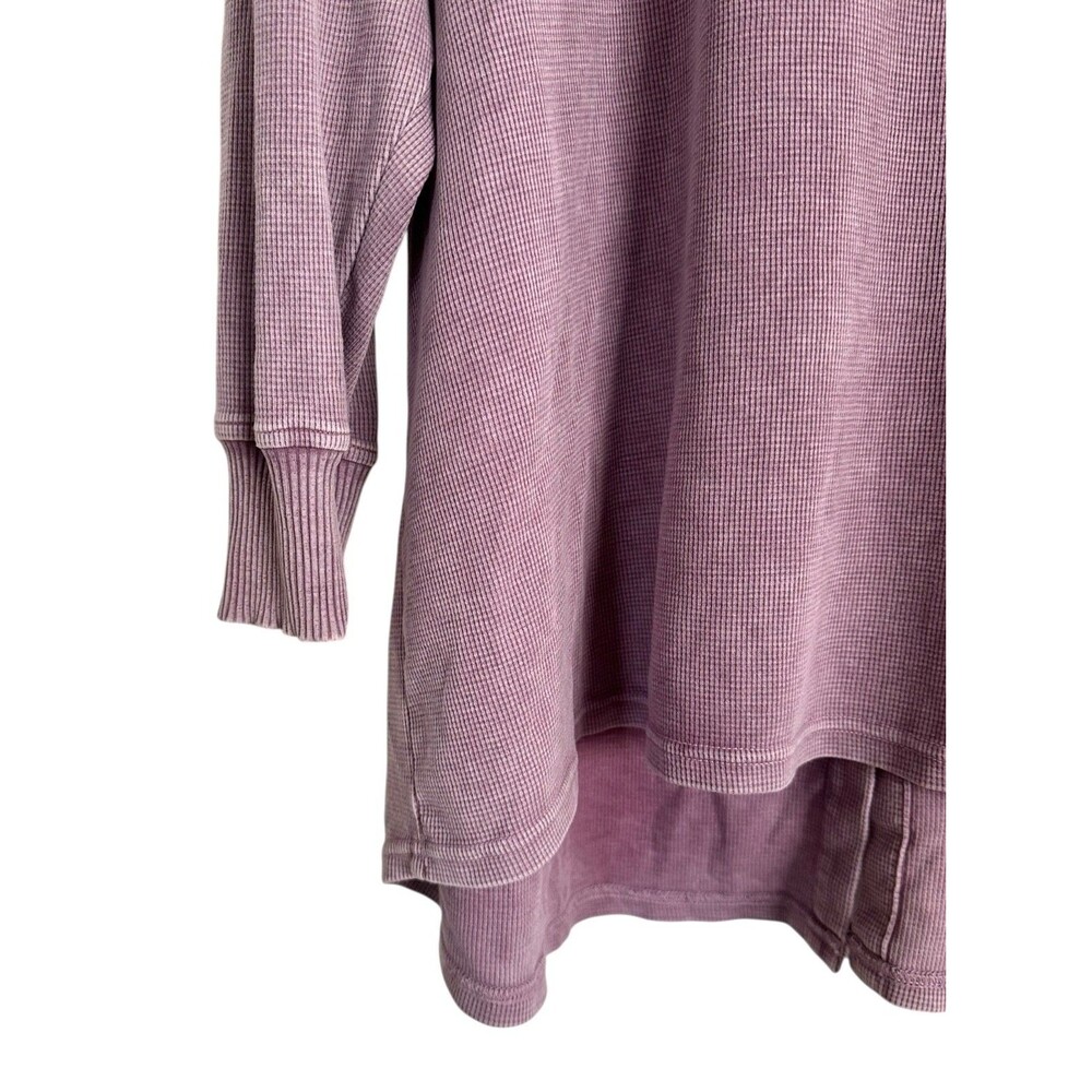 Jane & Delancey Women's Garment Dye Blouse Top Long Sleeve Plus Sz 1X Dusty Rose - Picture 5 of 8